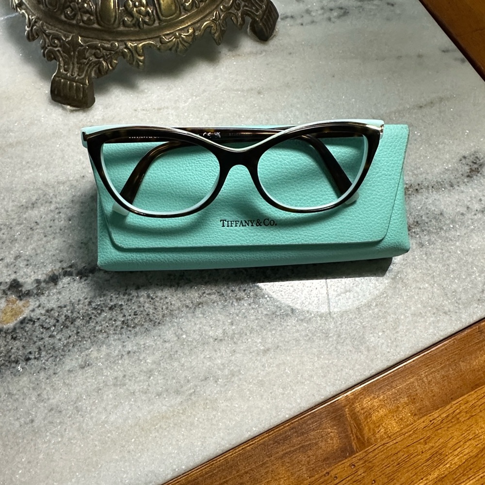 Tiffany & Co. Havana on Blue 54mm Glasses